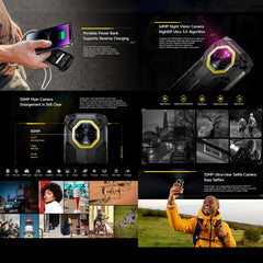 هاتف Ulefone Armor Mini 20 Pro 5G الذكي المتين 4.7 بوصة 64 ميجابكسل كاميرا ليلية 8 جيجابايت + 256 جيجابايت بطارية 6200 مللي أمبير هاتف محمول أندرويد 14 LED NFC