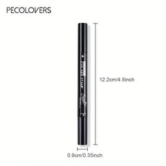 Double Head 2 in1 Liquid Eyeliner Moon Star Heart Butterfly Shapes Tattoo Stamp Quick To Dry Eye Liner Pencil Makeup Tool
