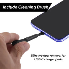 4Pcs USB C Dust Plug With Cleaning Brush Anti Dust USB-C Plug Cover Charging Port Cover Caps  For iphone Samsung All Smart Phone