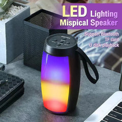 1202 Wireless Bluetooth Speakers Home Outdoor Portable Small Speaker Subwoofer Car Audio Bass MP3 Player Sound System LED Lights