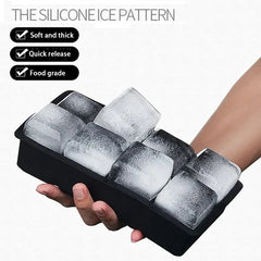 4/6/8/15/160 Grid Big Ice Tray Mold Giant Jumbo Large Food Grade Silicone Ice Cube Square Tray Mold DIY Ice Maker Ice Cube Tray