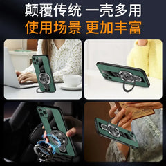 Case for Xiaomi Poco X7 pro magnetic ring holder luxury silicone sheepskin leather plexiglass Pu premium shockproof back cover