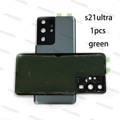 S21ultra Glass For Samsung S21ultra s21 ultra G998 Battery Back Cover Rear Door Lid Panel Shell Housing Case Camera Lens Parts