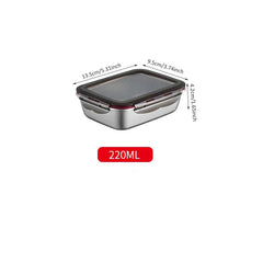 304 Stainless Steel Lunch Bento Box Sealed Leakproof Portable Food Storage Box Household Pickle Box Refrigerator Food Container