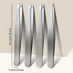 4pcs Set Professional Tweezers Set Perfect For Eyebrow Hair Removal Splinter Very Effortless and Relaxed to Remove