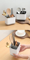 Double Layer Detachable Chopsticks Cage Multifunctional Spoon Fork Storage Holder Cutlery Organizer Kitchen Accessories