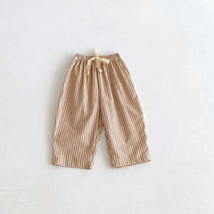 Fashion Striped Trousers For Children's Clothes Summer Thin Loose Casual Kids Harem Pants Toddler Costume Boys Girls Long Pant