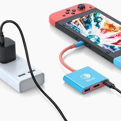 محول TUTI USB C إلى HDMI بدقة 4K/1080P يدعم وضع Switch TV Dock متوافق مع Steam Deck Nintendo Switch OLED