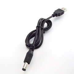 موصل كابل تمديد طاقة تيار مستمر 5 فولت من USB إلى DC 3.5*1.35 مم 2.0*0.6 مم 2.5*0.7 مم 4.0*1.7 مم 5.5*2.1 مم 5.5*2.5 مم