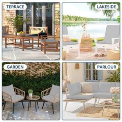 4Pcs Patio Cushion Cover 24×24in Waterproof Sofa Seat Cushion Covers Replacement Elastic Protector Minimalist Outdoor Cushion