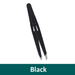 Eyebrow Tweezer Colorful Hair Beauty Fine Hairs Puller Stainless Steel Slanted Eye Brow Clips Removal Makeup Tools