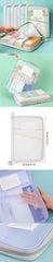 A4 Stationery Storage Bag Double-layer Mesh Zipper Bag Large Capacity Organizer Folders School Office Supplies Stationary Bag