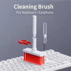 5 in 1 Keyboard Cleaning Brush Kit Keycap Puller Earbuds Cleaner for Airpods Pro 1 2 3 4 Bluetooth Earphones Case Cleaning Tools