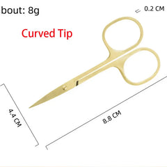 Eyebrow Scissor Makeup Eyelash Trimmer Nose Facial Hair Remover Multifunctional Scissors Stainless Steel Nail Cuticle Tools