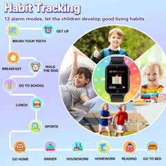 2024 New Kids Game Smart Watch Boys Girls Games Music Play Pedometer Time Display Video & Audio Recording Birthday Gift box NEW