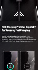 كابل USB PD 45W لهاتف Samsung Galaxy S24 S23 S22 S21 Ultra Plus A53 A54 5G كابل شحن سريع USB C تاريخ الشحن ملحقات الأسلاك