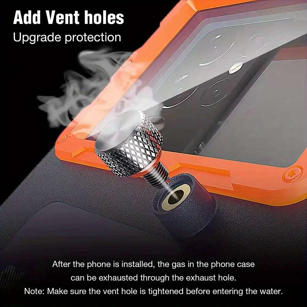 Waterproof Phone Case Holsters & 15m Diving 50ft Swimming Premium Protective Housing & Lanyard For iPhone Samsung 6.8" Phone