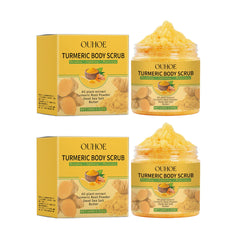 Exfoliating Body Scrub Turmeric Knee Elbow Cuticle Softener Moisturizing Tender Body Cleaning Exfoliator Dead Skin Remover Scrub