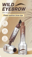 1 PC 3D Eyebrow Gel Dyeing Cream with Brush Long-lasting Air-cushion Dye Brows Tint Long-lasting Natural Makeup Eyebrow Enhancer