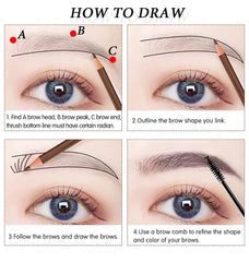 5pcs Professional Microblading Pencil Permanent Eyebrow Pencil Tattoo Waterproof Art Tint Makeup Eye Brow Pen Enhancers Cosmetic