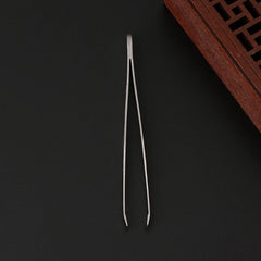 Professional Stainless Steel Eyebrow Hair Removal Tweezer Flat Tip Tool New E74C