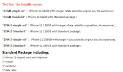 هاتف iPhone 11 مفتوح 64GB/128GB/256GB 3110mAh يعمل بنظام IOS