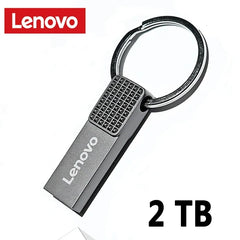 محرك أقراص USB فلاش 3.0 أصلي من لينوفو بسعة 2 تيرابايت وذاكرة تخزين عالية السرعة بسعة 1 تيرابايت و512 جيجابايت للكمبيوتر الشخصي