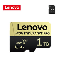 بطاقة ذاكرة Micro SD أصلية من لينوفو بسعة 2 تيرابايت و1 تيرابايت و512 جيجابايت وبطاقة ذاكرة عالية السرعة بسعة 256 جيجابايت و128 جيجابايت وبطاقة TF لمعدات الطائرات بدون طيار والصوت وأجهزة الكمبيوتر الشخصية