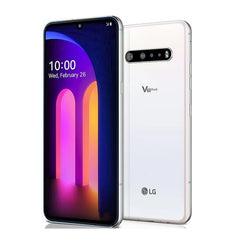هاتف LG V60 ThinQ ثنائي الشاشة V600VM / هاتف أندرويد أصلي غير مقفول من اليابان بشاشة 6.8 بوصة ومعالج Snapdragon 865 4/5G NFC وذاكرة وصول عشوائي 8 جيجابايت + 128 جيجابايت وذاكرة قراءة فقط
