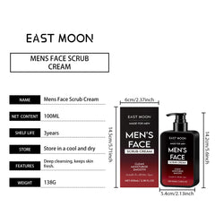 Exfoliating Moisturizing Men's Face Oil Control Scrub Cream Exfoliating Face Remove Blackhead Grease Nourish Soothing Skin Care
