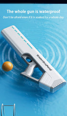 Hot Sales Waterproof Fully Automatic Water Gun Toys With Light Water Pistol Spray Blaster Absorbing Summer Pool Toys For Kids
