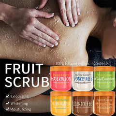 350ml Face&Body Scrub Deep exfoliates to remove dead skin cells Rich in shea butter to nourish dry skin Leaves skin silky smooth