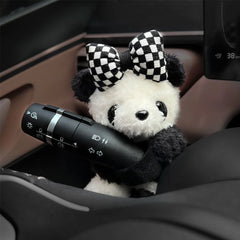 Car Cute Wiper Ornaments Plush Doll Capybara Panda Cat Turn Signal Switch Ornament Car Interior Decoration Accessories