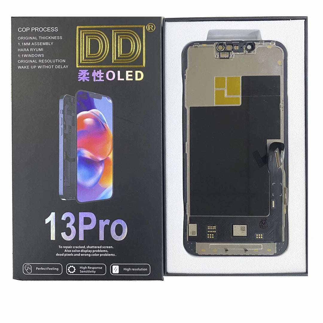 DD 16PM OLED Display For iPhone 13 13Pro 13Promax LCD Display Touch Screen Digitizer For XS MAX 14 14Plus 14Pro 15 16E Soft/Hard