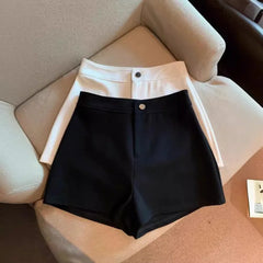Harajuku Y2K Summer Short Pants Fashion Women Solid High Waist A-Line Straight Sexy Shorts Casual Streetwear Hot Girl Trousers