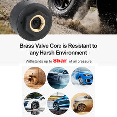 Tire Pressure Monitoring System Temperature Warning New C External Battery Version Sensors Solar TPMS Car Tyre Pressure Monitor