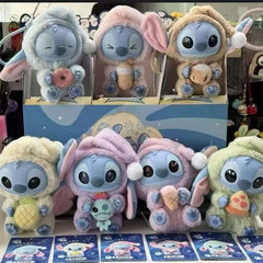 15CM New Stitch Eat Something Before Sleep Series Blind Box Plush Dolls Pendant Cute Doll Ornament Mystery Box Surprise Toy Gift