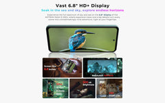 New HOTWAV Note 12 2024 Smartphone Android 14.0 5160MAH Cellphones 6+128GB 48MP+16MP+0.08MP Camera 6.8" HD Global Mobile Phone