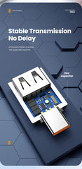 محول 10A OTG USB 3.0 إلى النوع C من USB أنثى إلى النوع C ذكر محول شحن سريع OTG USB C لأجهزة الكمبيوتر المحمولة Xiaomi Samsung