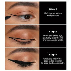 3PCS Waterproof Lasting Matte Eyeliner Gel Pencil Black Quick Drying Sweatproof Smudge Proof Natural Eye Liner Gel Pen Makeup