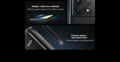هاتف POCO F6 Pro Snapdragon 8 Gen 2 النسخة العالمية، شاشة AMOLED Flow مقاس 6.67 بوصة بدقة WQHD+ ومعدل تحديث 120 هرتز، وبطارية 5000 مللي أمبير في الساعة، وشحن فائق السرعة 120 واط