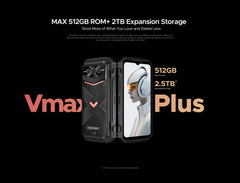 DOOGEE V Max Plus Rugged Phone 22000mAh 36GB(16+20) 512GB 200MP Camera Phone 6.58" 120Hz Dimensity 7050 Android14