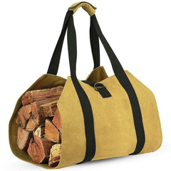 Large Capacity Firewood Storage Bag Waterproof Scratch-resistant Wood Log Carrier Outdoor Camping Firewood Holder Wood Carry Bag