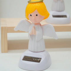 1PC Angel Solar Car Decoration Solar Dancing Figures for Car Dancing Dolls Swinging Animated Bobble Dancer Car Decor