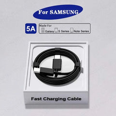 كابل بيانات USB C فائق السرعة PD 45 واط من قطعتين لهاتف Samsung Galaxy S20 S21 S22 S23 Ultra Note 10 5G 20 A53 A54