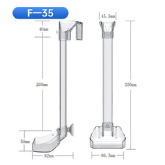 Aquarium Acrylic Feeding tube Anti-stuck fish design Transparent fish feeder Suitable for a variety of fish tanks