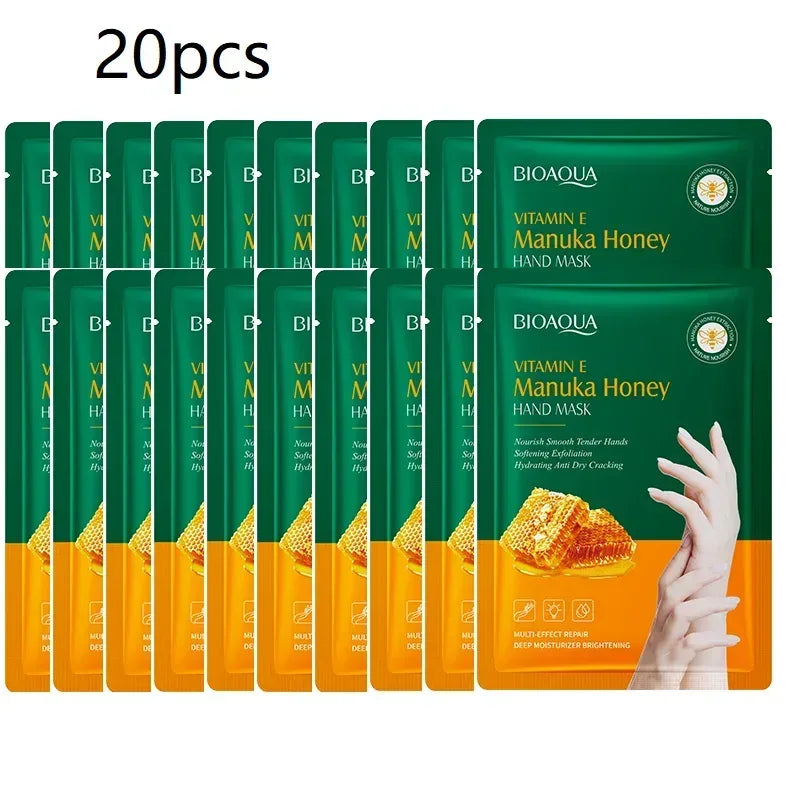 Vitamin E hand mask Manuka honey Nourishing Hydrating Hand care film long-lasting moisturizing soft smooth hand skincare - Mumzar