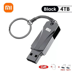 محرك أقراص فلاش USB 3.2 فائق السرعة من شاومي بسعة 16 تيرابايت، محرك أقراص USB 3.2 فائق السرعة لنقل المعادن، محرك أقراص USB 8 تيرابايت مقاوم للماء من النوع C، محرك أقراص SSD USB