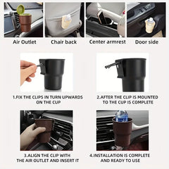 Car water cup holder Car air conditioning outlet suspension bracket fixed bracket cup multi-functional beverage shelf