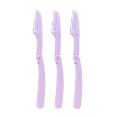 Karsyngirl 3pcs Fold Eyebrow Trimmer Scissors Hair Remover Eyebrow Comb Razor Eyebrow Clip Makeup Tools Face Razor for Women